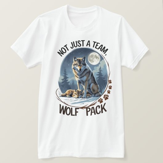 Wolf Pack - Verenigd door Natuur T-shirt (Design voorkant)
