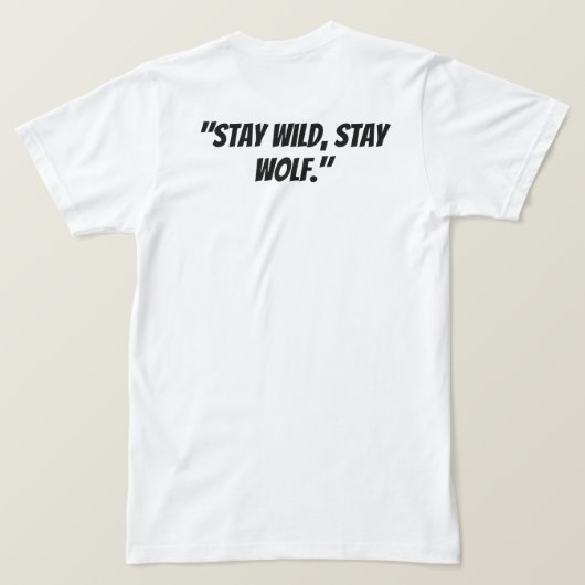 Wolf Pack - Verenigd door Natuur T-shirt (Design achterkant)