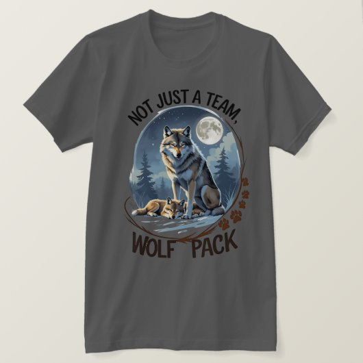 Wolf Pack - Verenigd door Natuur T-shirt (Design voorkant)