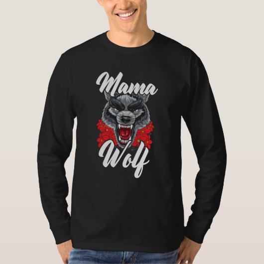Wolf Pack Weerwolf Wolfgang Wilde Dieren Moeder W T-shirt (Voorkant)