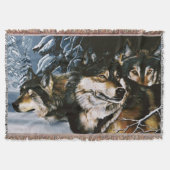 Wolf Pack Winter Deken (Voorkant)