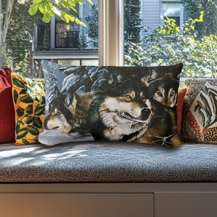 Wolf Pack Winter Kussen