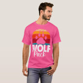 Wolf Pack Wolf Pack Familie Matching T-shirt (Voorkant volledig)