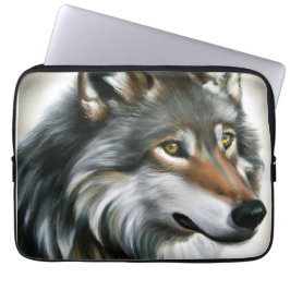 Wolf Painting Laptop Sleeve