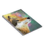 Wolf Painting Notitieboek - Prachtige kunst van he (Rechterzijde)