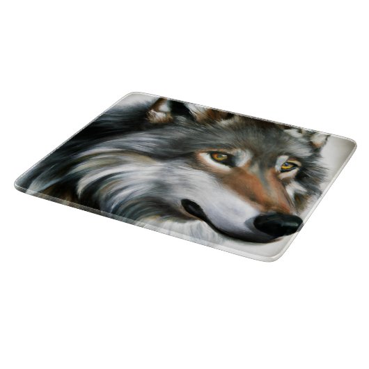 Wolf Painting Snijplank (Hoek)