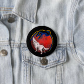 Wolf Panther Maanverduistering Knop Ronde Button 7,6 Cm (In situ)