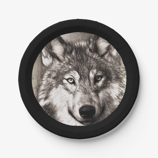 Wolf Papieren Bordje (Voorkant)