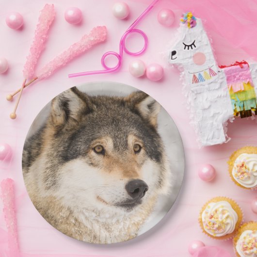 Wolf Papieren Bordje (Feest)