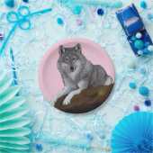 Wolf Papieren Bordje (Feest)