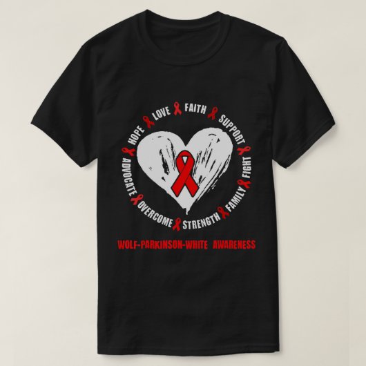 Wolf-Parkinson-White Awareness WPW Syndrome Relate T-shirt (Design voorkant)