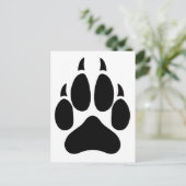 Wolf Paw Briefkaart (Staand voorkant)