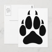 Wolf Paw Briefkaart (Voorkant / Achterkant)