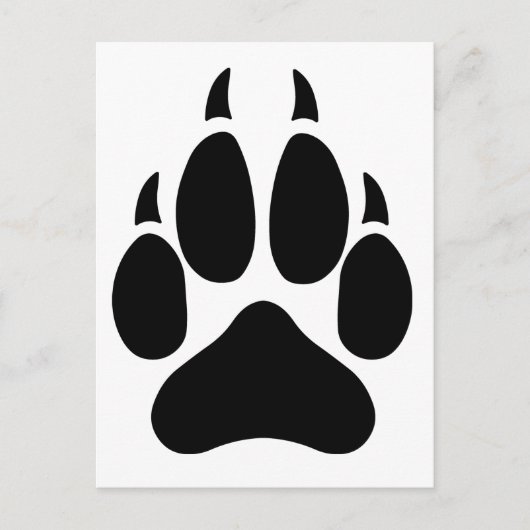 Wolf Paw Briefkaart (Voorkant)