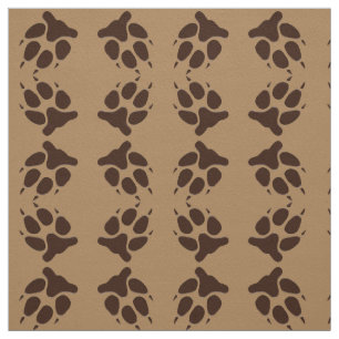 Wolf Paw Print Fabric Stof