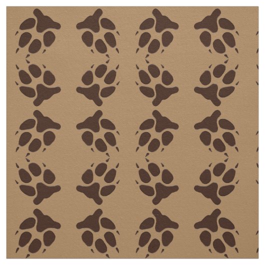 Wolf Paw Print Fabric Stof (Swatch)