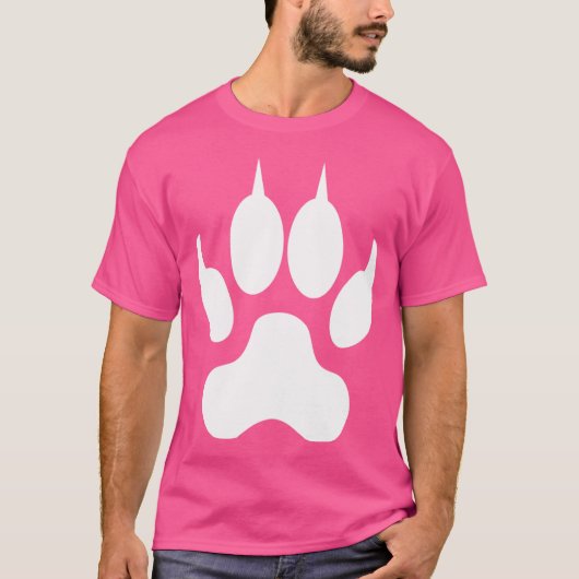 Wolf Paw Print T-shirt (Voorkant)