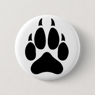 Wolf Paw Ronde Button 5,7 Cm