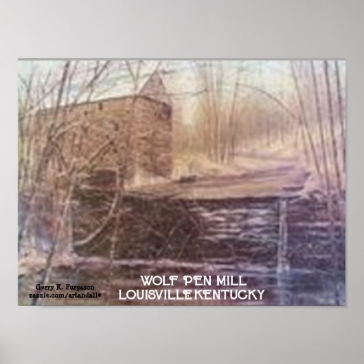 WOLF PEN MILL POSTER (Voorkant)