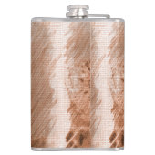 Wolf Pencil Schetch Afbeelding personaliseren Heupfles (Achterkant)