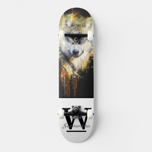 Wolf Persoonlijk Skateboard (Voorkant)