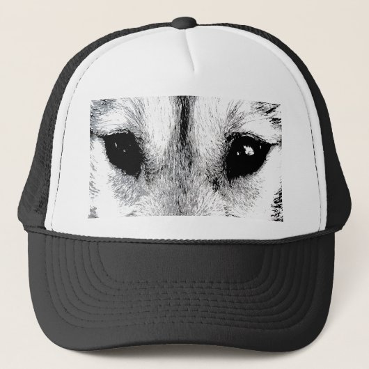 Wolf Petten Sled Dog Pet Husky Wolf Pup Petten Gif (Voorkant)