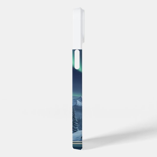 Wolf Phone Case 🐺🌌 | Northern Lights Art ❄️ (Achterkant / Rechts)