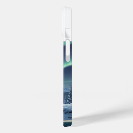 Wolf Phone Case 🐺🌌 | Northern Lights Art ❄️ (Achterkant / Links)