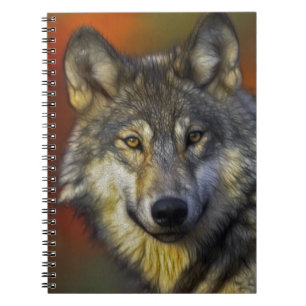 Wolf Photographic Art Spirit Animal Love Notitieboek