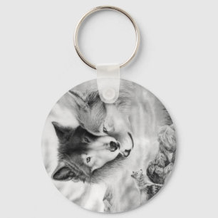 wolf pic 3-2 sleutelhanger