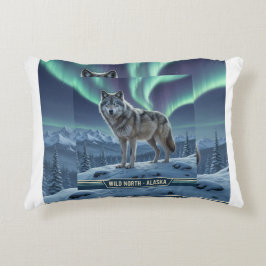 Wolf Pillow 🐺❄️ | Noorderlicht Home Decor 🌌 Accent Kussen