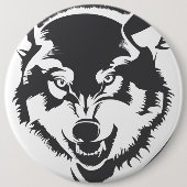 Wolf Pinback Button (Voorkant)