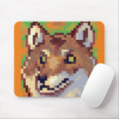 Wolf pixelart, Pixel Art  Muismat (Met muis)