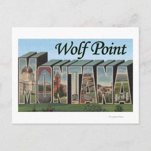 Wolf Point, Montana Briefkaart (Voorkant)