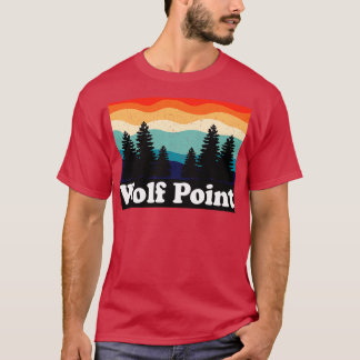 Wolf Point Montana Retro T-shirt