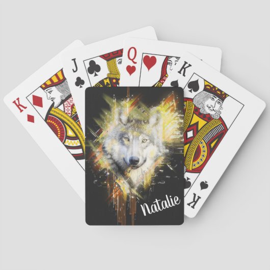 Wolf Pokerkaarten (Achterkant)