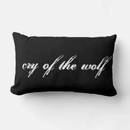 "Wolf" Polyester Lumbar Pillow Kussen