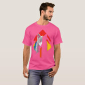Wolf Polygon Kleurrijke Kunst Dier Liefde Abstract T-shirt (Voorkant volledig)