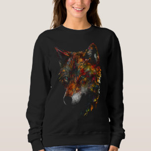 Wolf Polygoon Dier Motief Wolf Trui