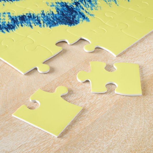 Wolf Pop Art - Wilde dieren Kunst Legpuzzel (Zijkant)