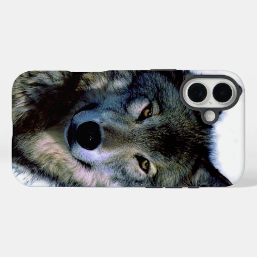 Wolf Portrait Case-Mate iPhone Case (Achterkant (horizontaal))
