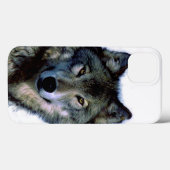 Wolf Portrait Case-Mate iPhone Case (Achterkant (horizontaal))