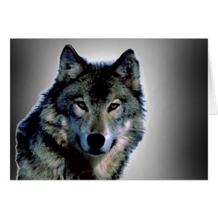 Wolf Portrait Kaart