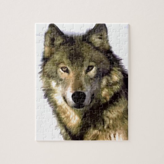 Wolf Portrait Legpuzzel (Verticaal)