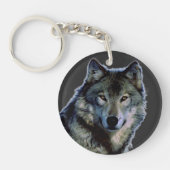 Wolf Portrait Sleutelhanger (Voorkant)
