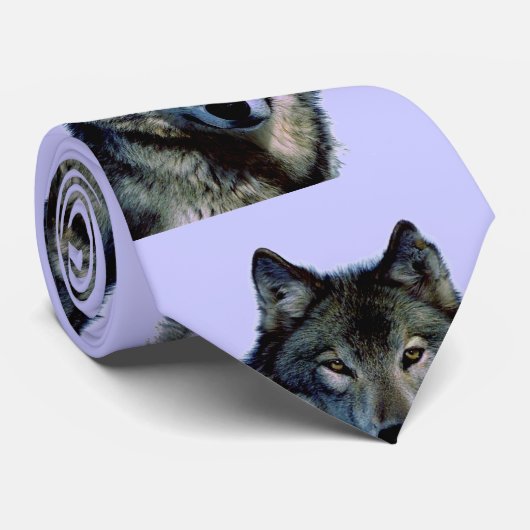 Wolf Portrait Stropdassen (Opgerold)
