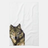 Wolf Portrait Theedoek (Verticaal)