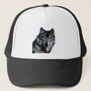 Wolf Portrait Trucker Pet