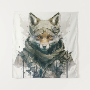Wolf Portret Dier Schilderen Wildlife Forest Wandkleed