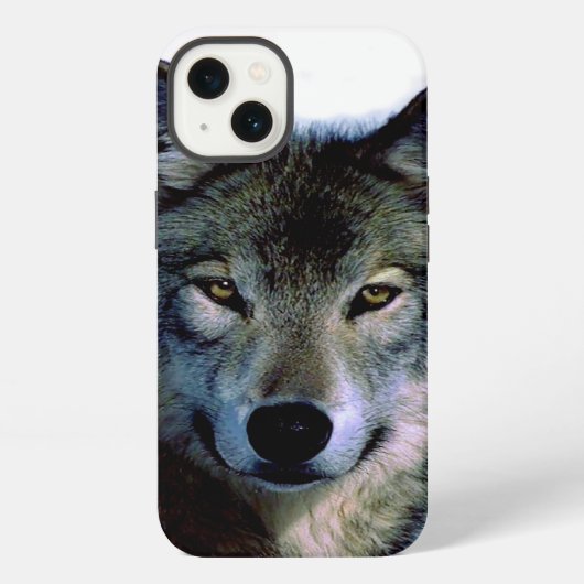 Wolf Portret iPhone Hoesje (Achterkant)
